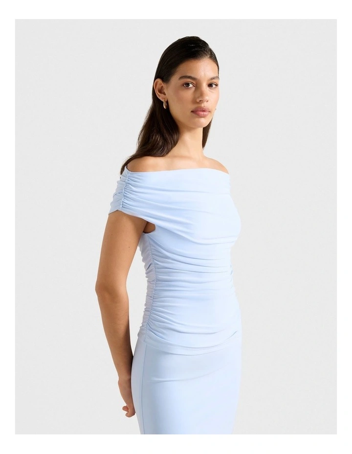 Mimi Off Shoulder Top in Blue image 3
