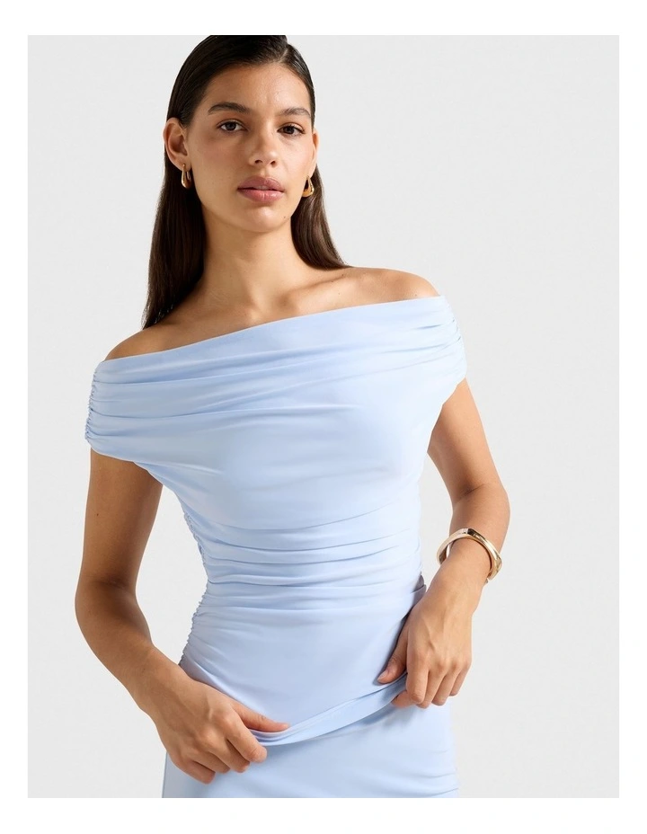 Mimi Off Shoulder Top in Blue image 4