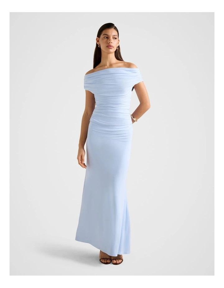 Mimi Off Shoulder Top in Blue image 5
