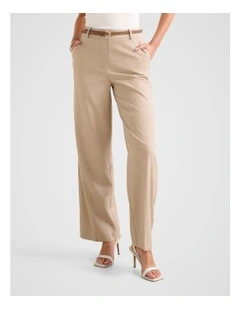 Rhiannon Straight Leg Pants in Beige