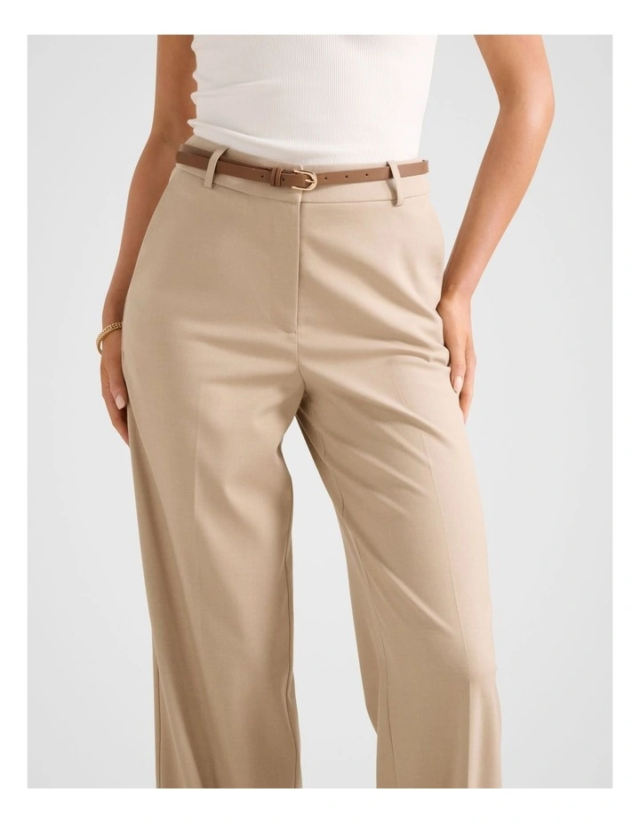 Rhiannon Straight Leg Pants in Beige image 4