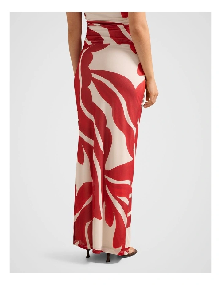 Mia Mesh Maxi Skirt in Multi image 2