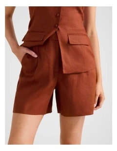 Giada Bermuda Shorts in Red