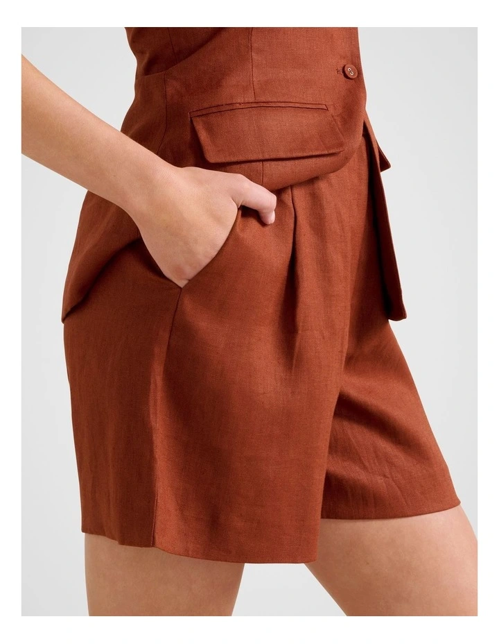 Giada Bermuda Shorts in Red image 3