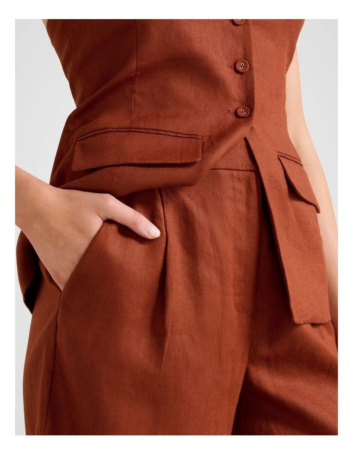 Giada Bermuda Shorts in Red image 4