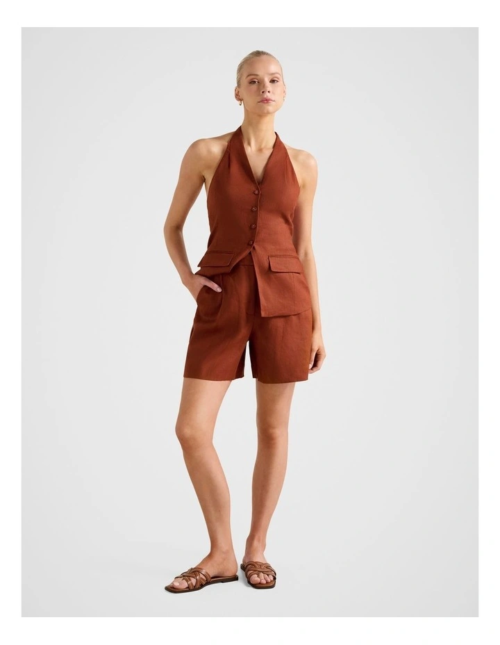 Giada Bermuda Shorts in Red image 5