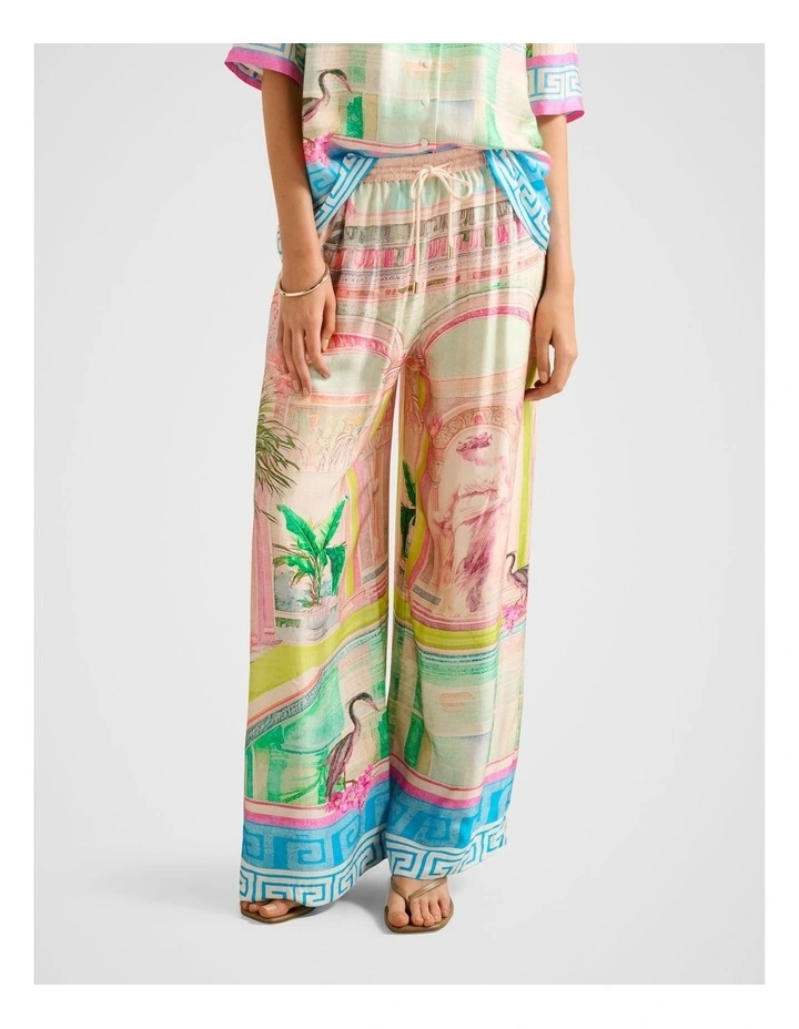 Brooklyn Satin Pants in Multi image 1