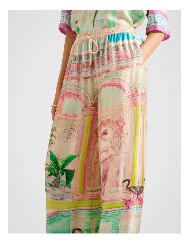 Brooklyn Satin Pants in Multi image 4