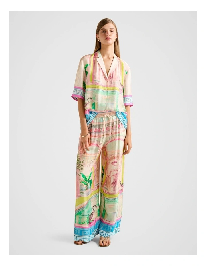Brooklyn Satin Pants in Multi image 5