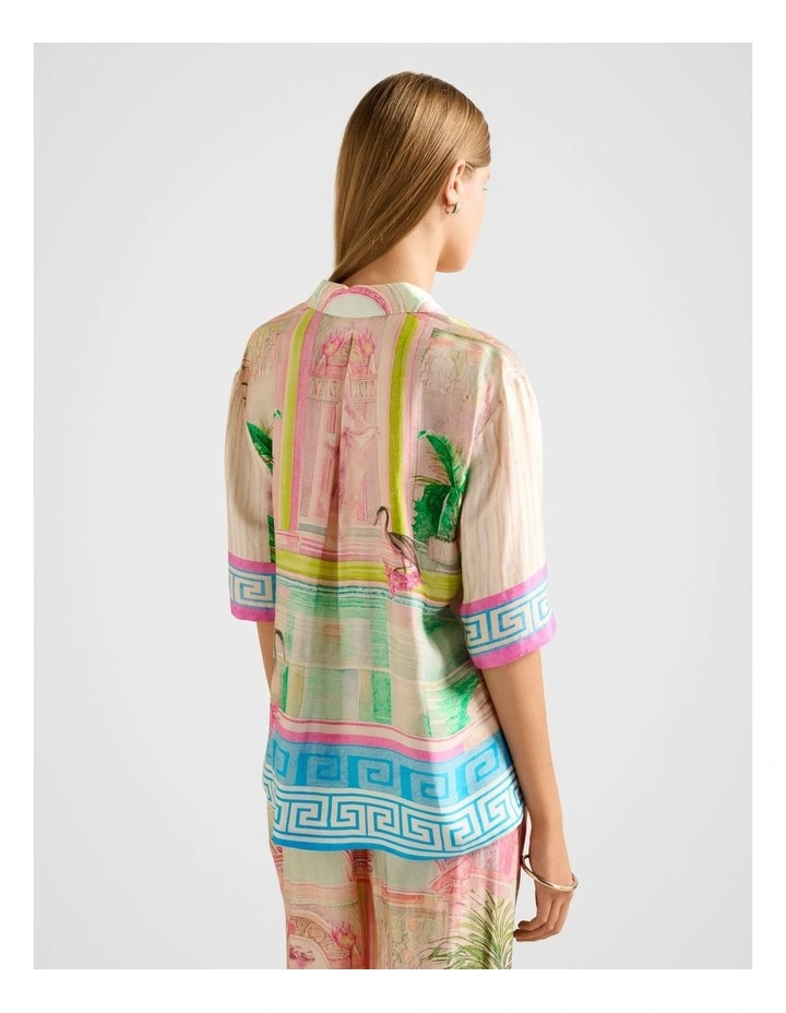 Brooklyn Satin Shirt in Multi image 2