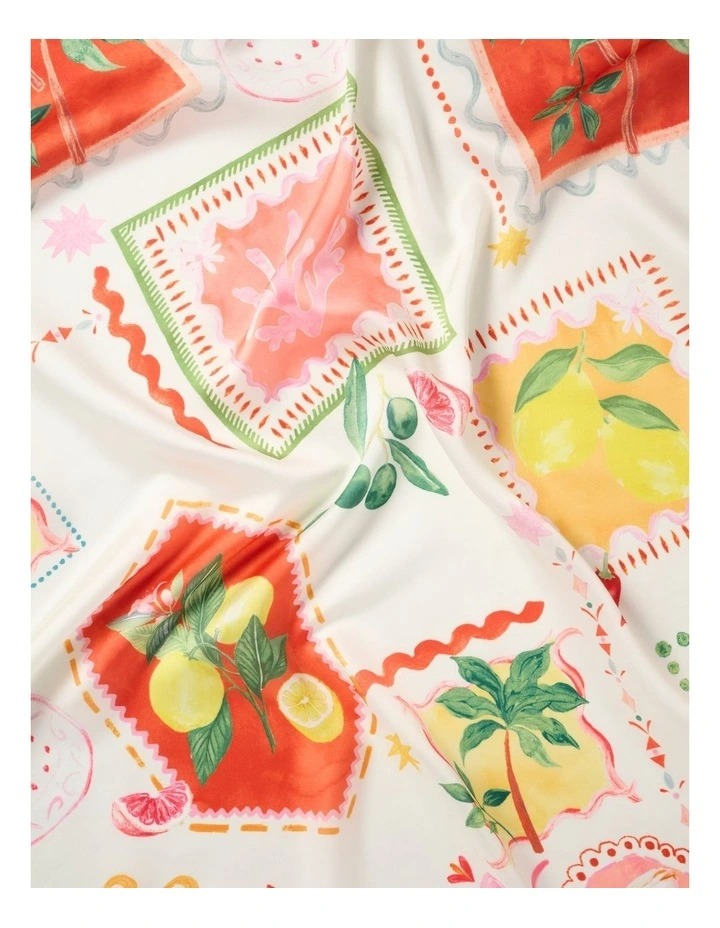 Gabbie Satin Scarf in Multi image 3