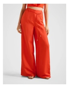 Myla Wide Leg Pants in Orange