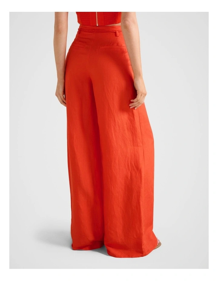 Myla Wide Leg Pants in Orange image 2