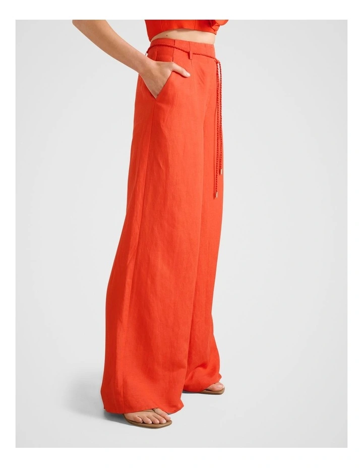 Myla Wide Leg Pants in Orange image 3