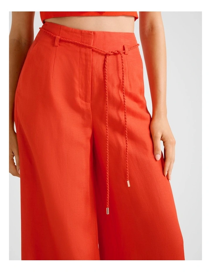 Myla Wide Leg Pants in Orange image 4