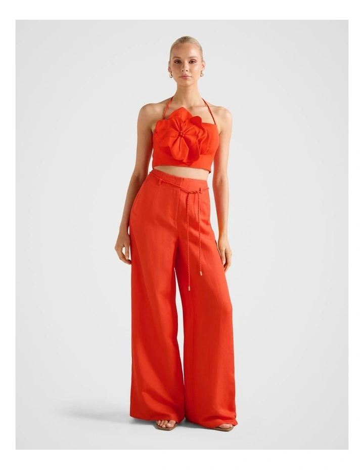 Myla Wide Leg Pants in Orange image 5