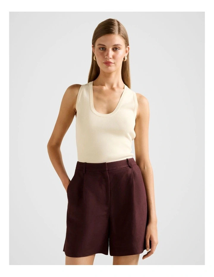 Harley Scoop Neck Tank Top in Yellow image 1