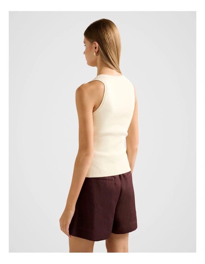 Harley Scoop Neck Tank Top in Yellow image 2