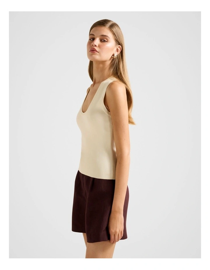 Harley Scoop Neck Tank Top in Yellow image 3