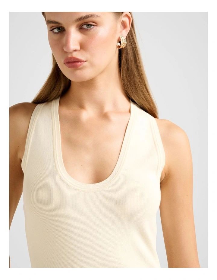 Harley Scoop Neck Tank Top in Yellow image 4