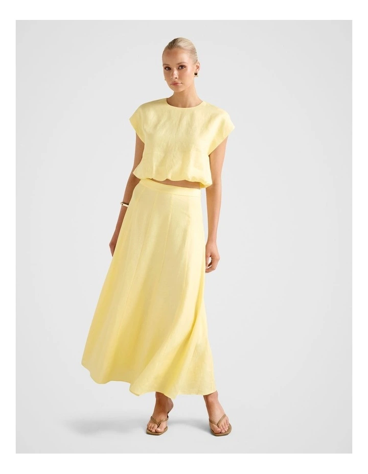 Georgina Godet Skirt in Yellow image 5