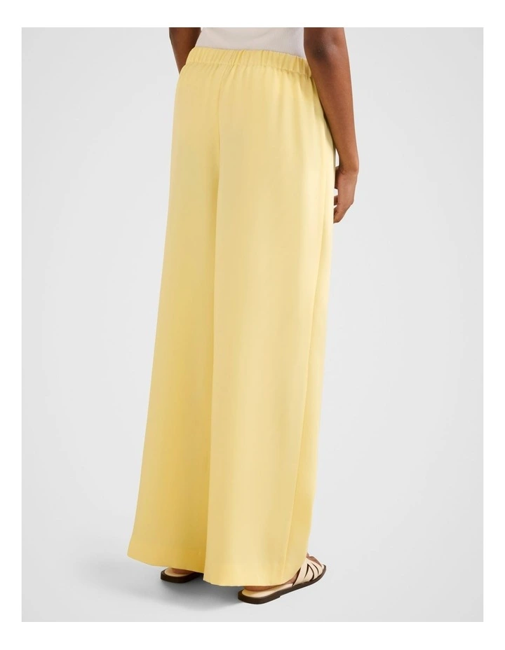 Evelyn Elastic Wide Leg Pants in Yellow image 2