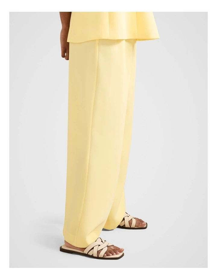Evelyn Elastic Wide Leg Pants in Yellow image 3