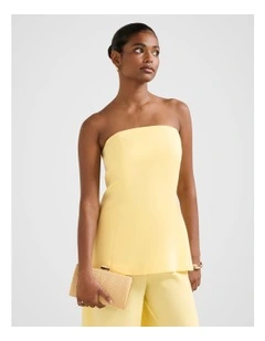 Enya Strapless Top in Yellow