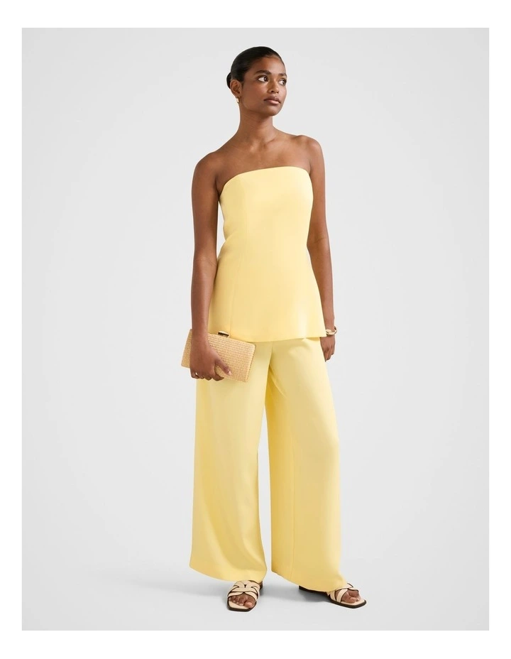 Enya Strapless Top in Yellow image 5