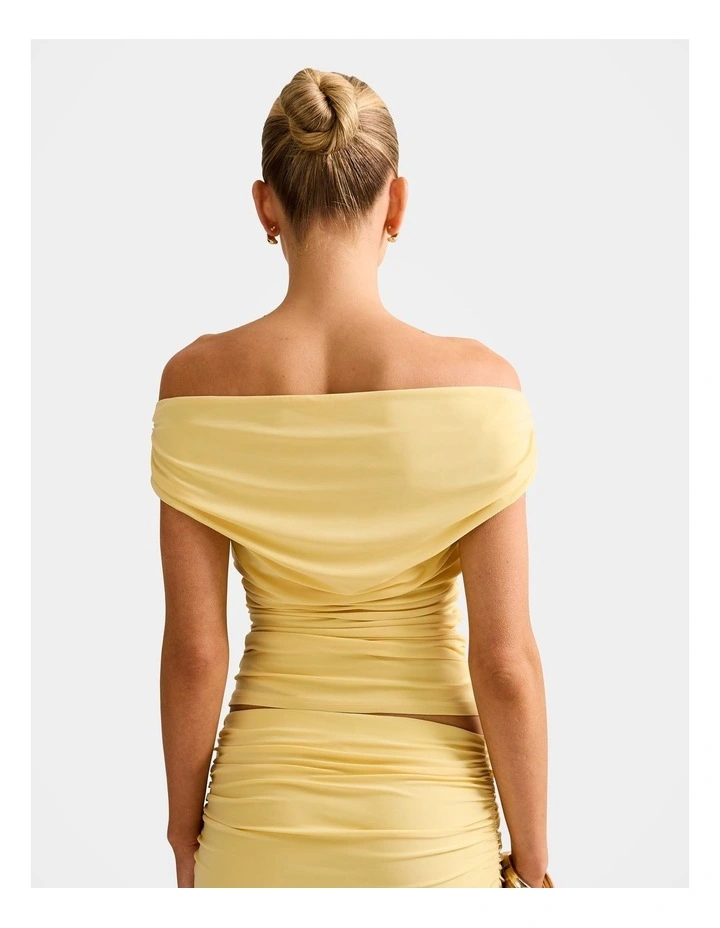 Mimi Off Shoulder Top in Yellow image 2