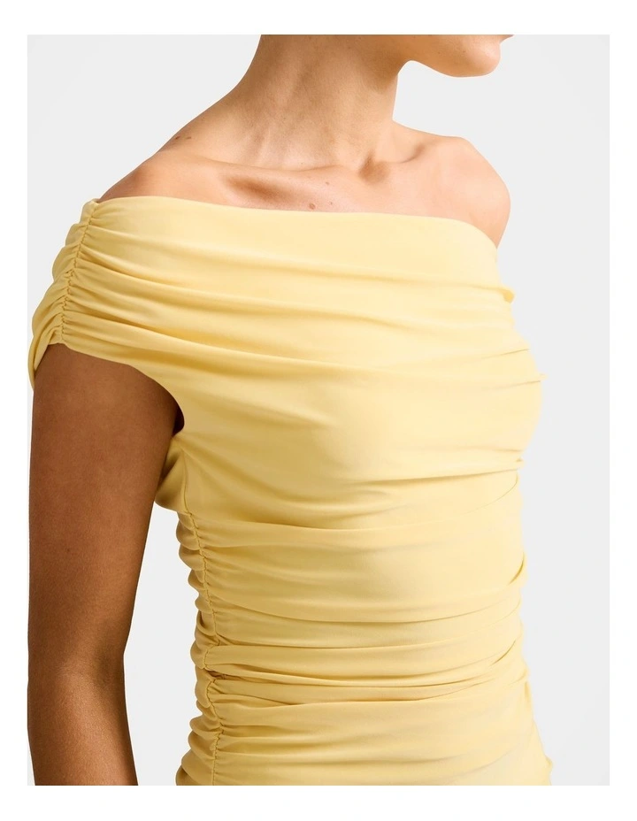 Mimi Off Shoulder Top in Yellow image 4