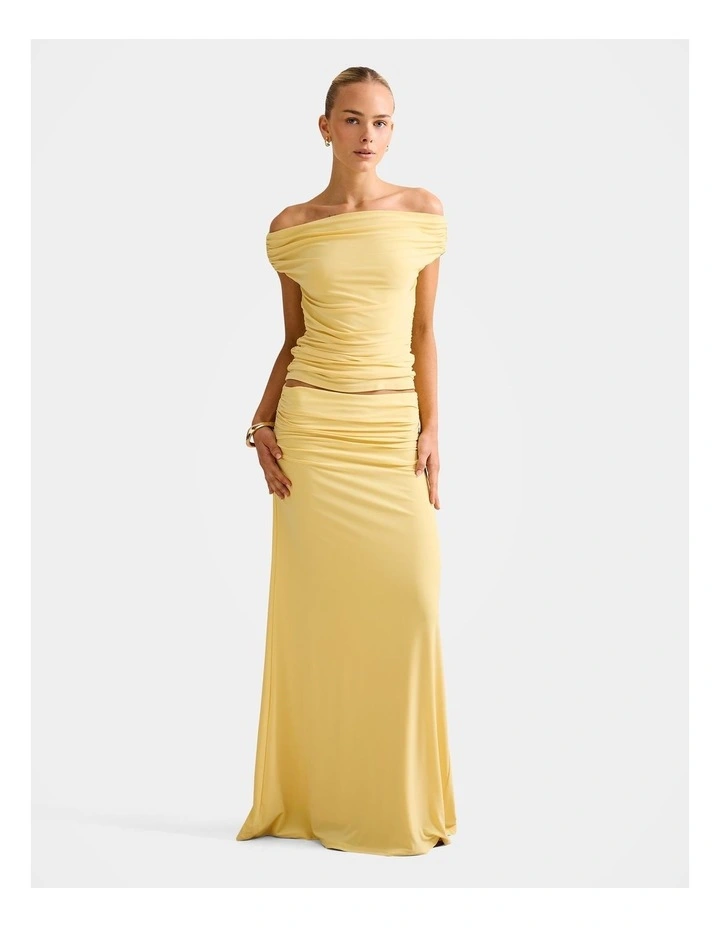 Mimi Off Shoulder Top in Yellow image 5