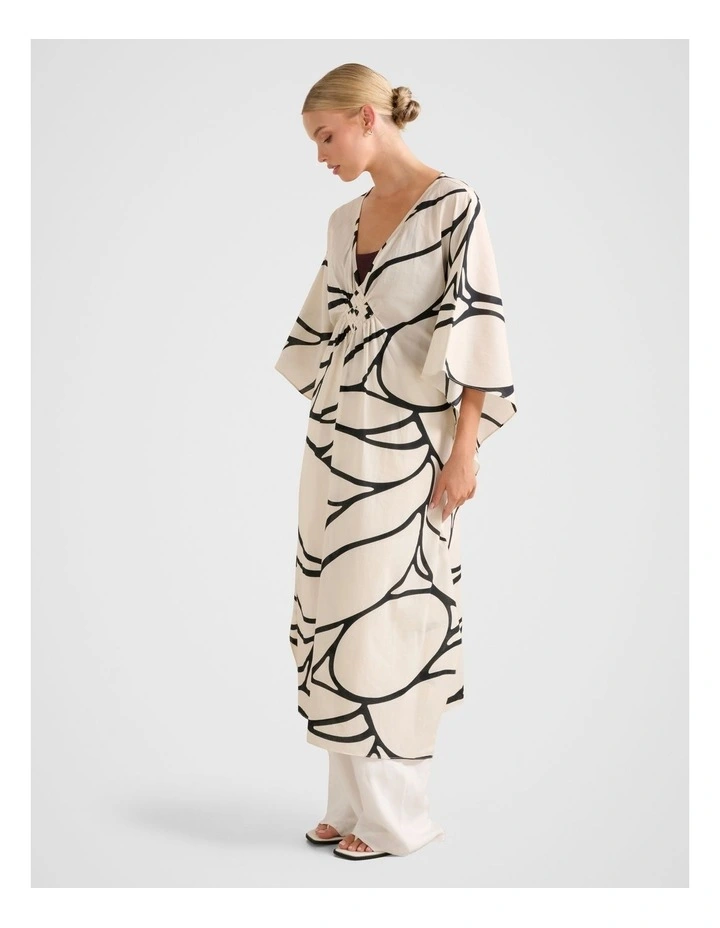 Tyla Summer Kaftan in Cream image 3