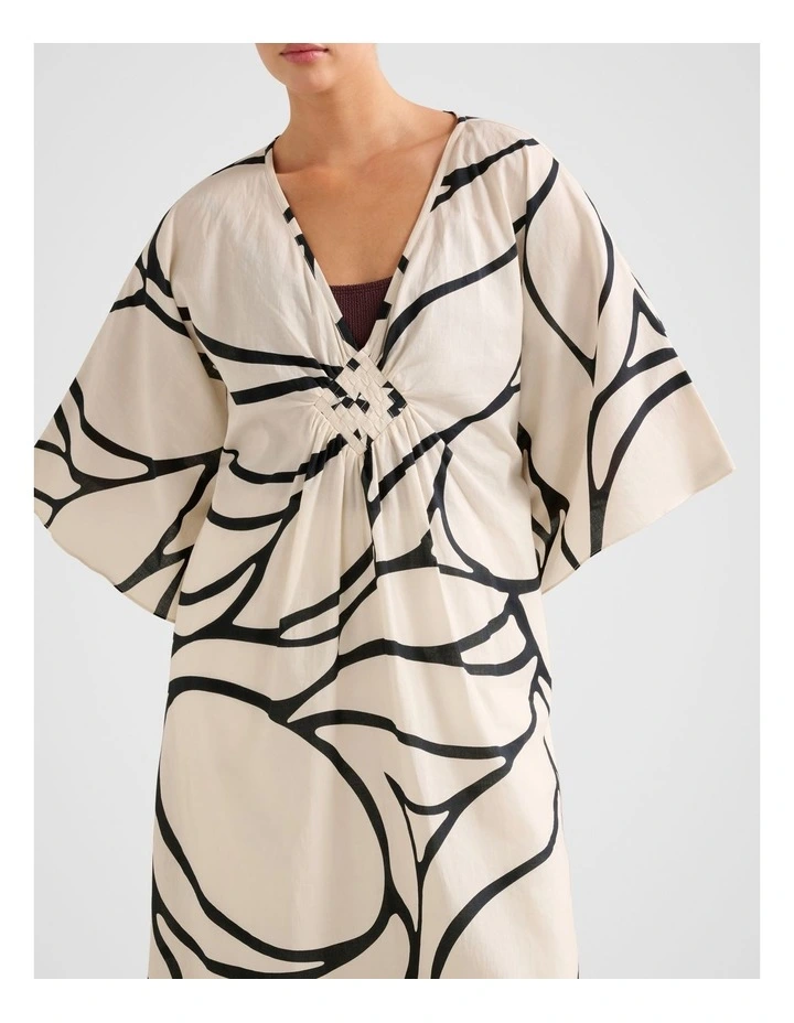 Tyla Summer Kaftan in Cream image 4