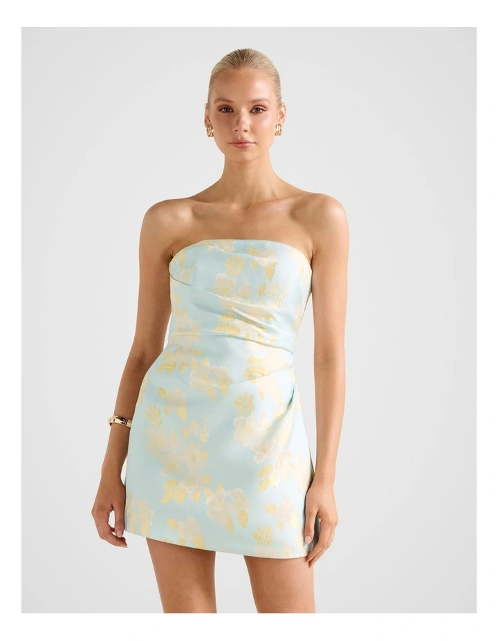 Cleo Jacquard Mini Dress in Multi image 1