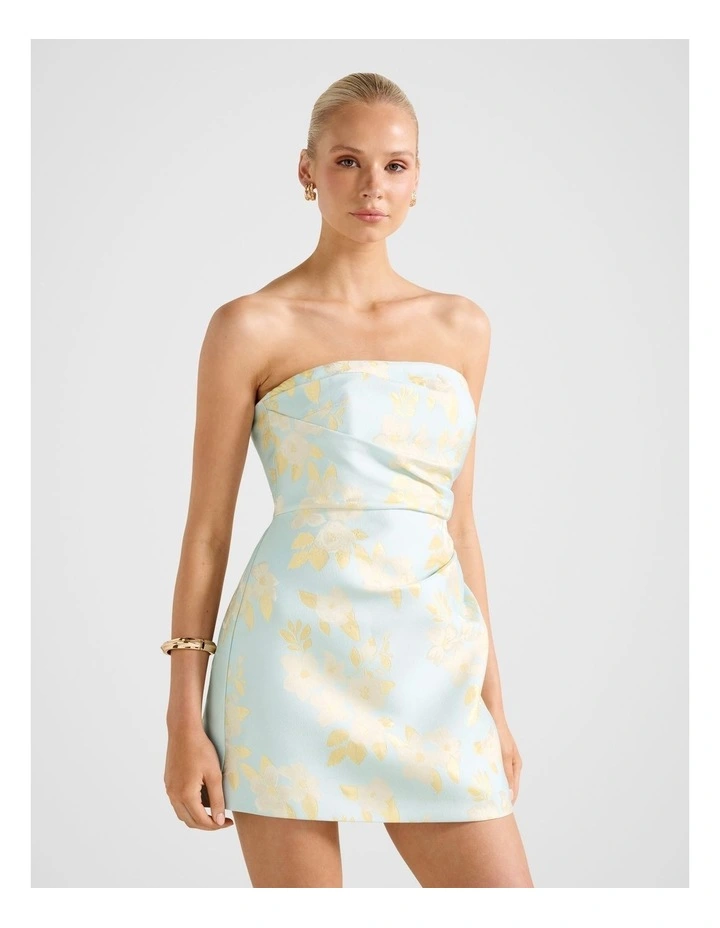 Cleo Jacquard Mini Dress in Multi image 3