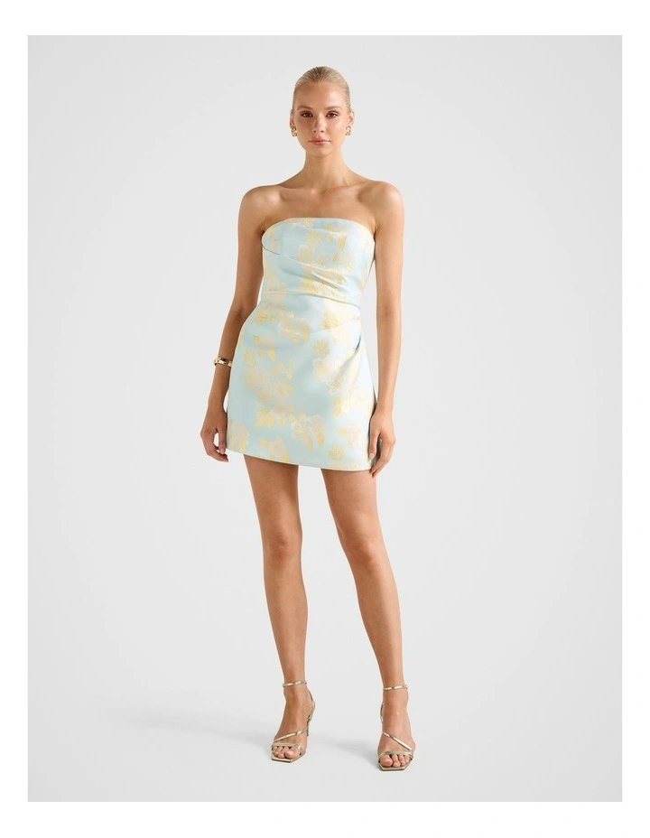 Cleo Jacquard Mini Dress in Multi image 5