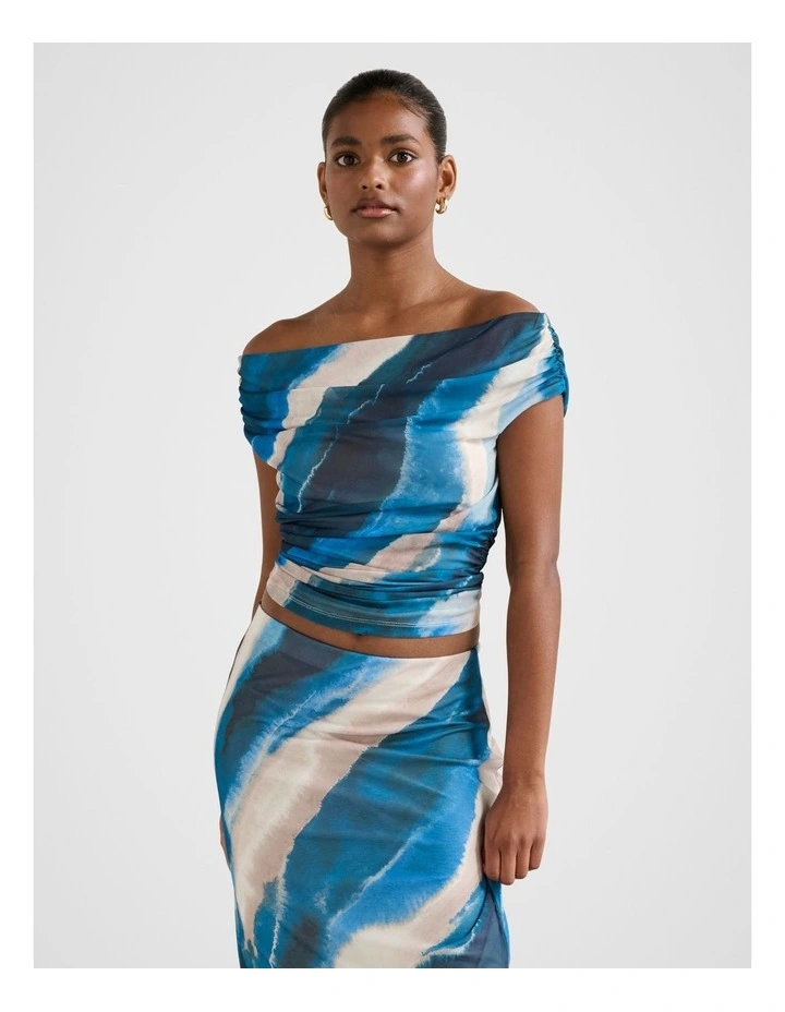 Mimi Off Shoulder Top in Multi image 1