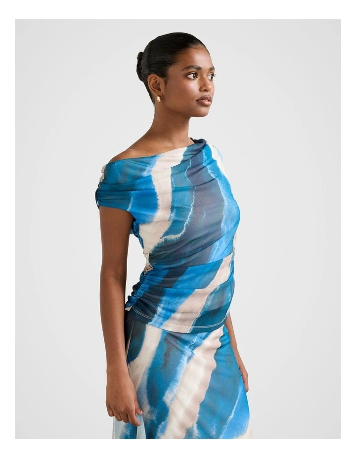 Mimi Off Shoulder Top in Multi image 3
