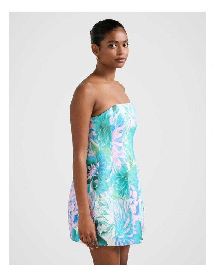 Skye Strapless Mini Dress in Multi image 3