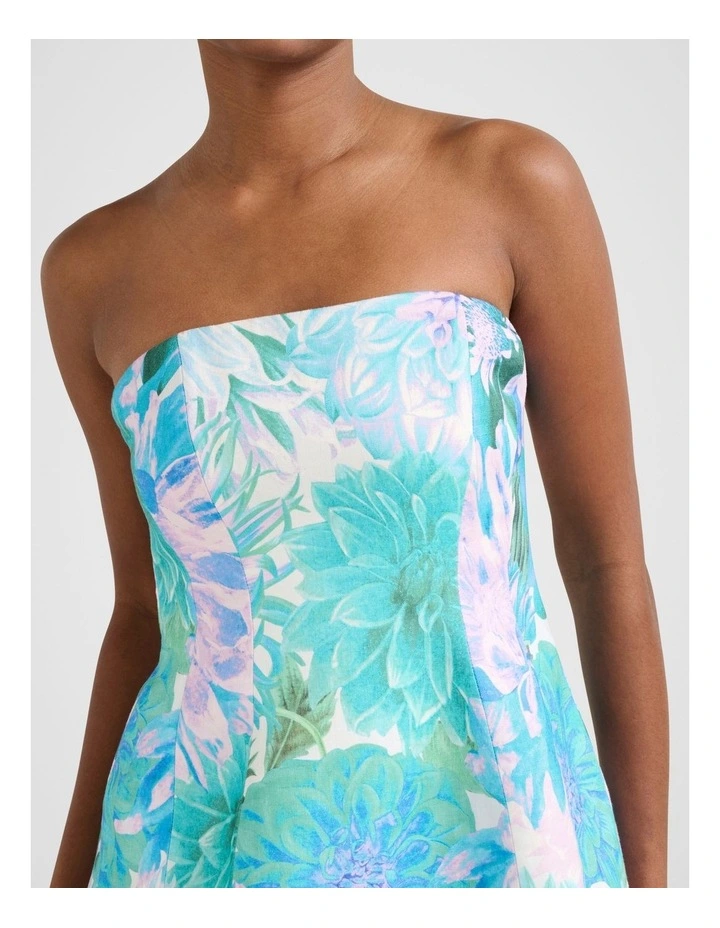 Skye Strapless Mini Dress in Multi image 4