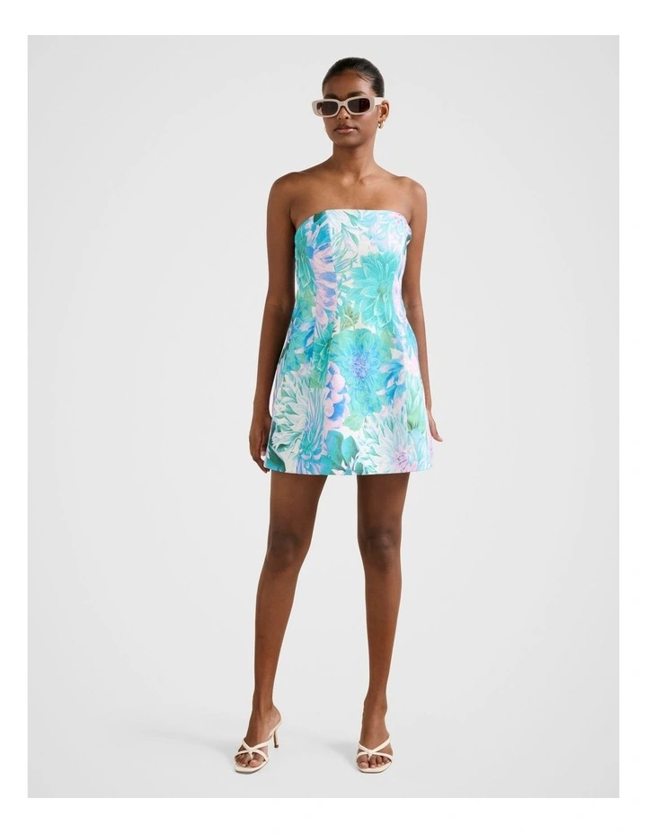 Skye Strapless Mini Dress in Multi image 5