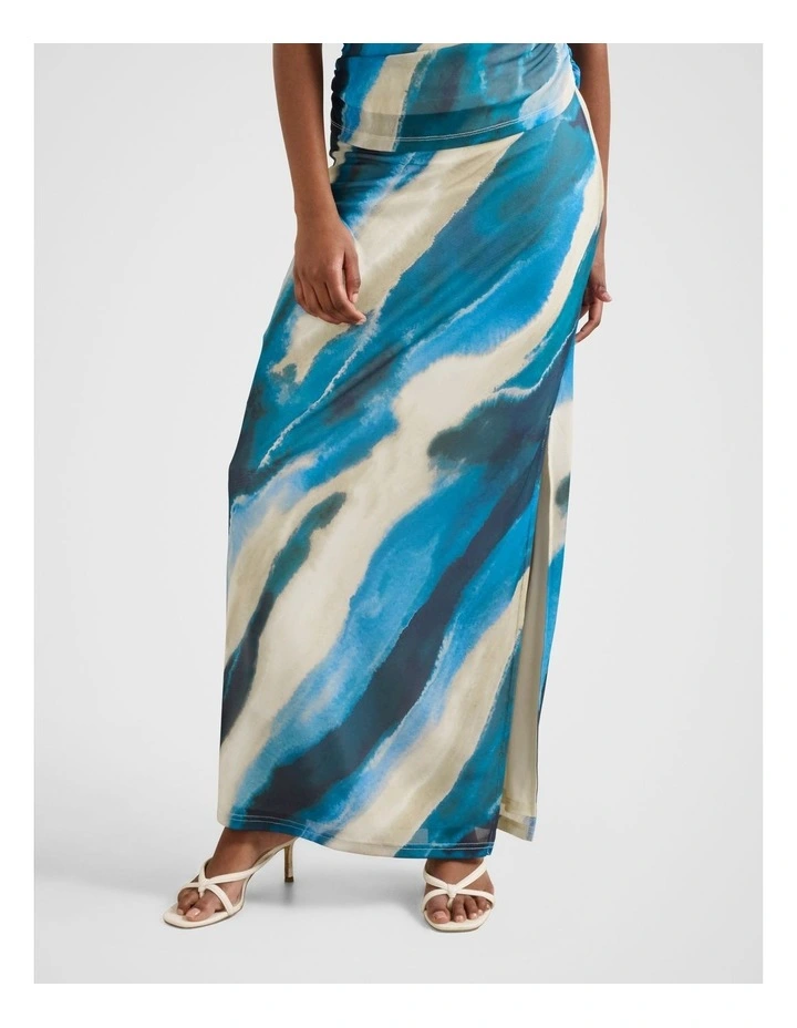 Mia Mesh Maxi Skirt in Multi image 1