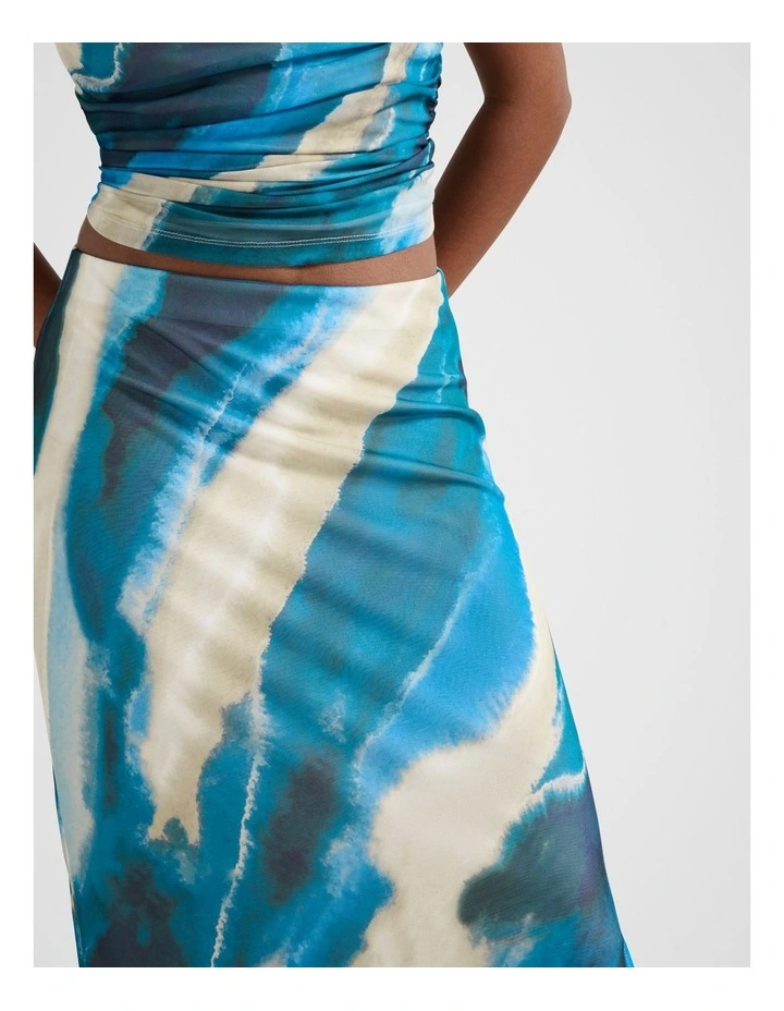 Mia Mesh Maxi Skirt in Multi image 4