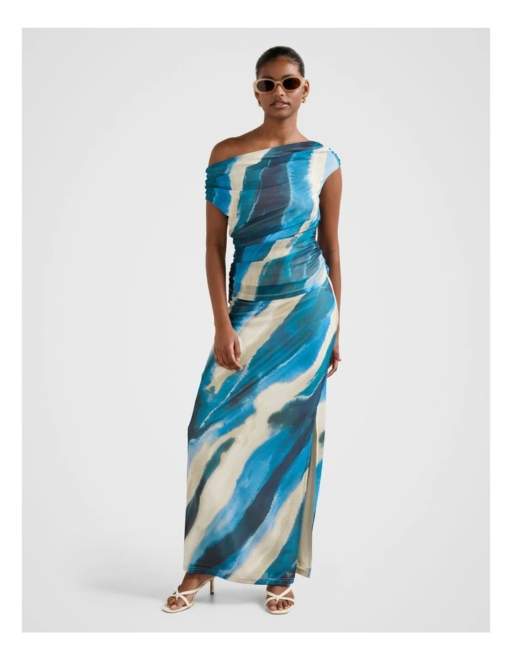 Mia Mesh Maxi Skirt in Multi image 5