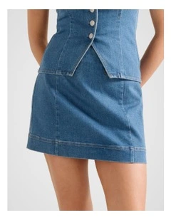 Clarissa Denim Skirt in Blue