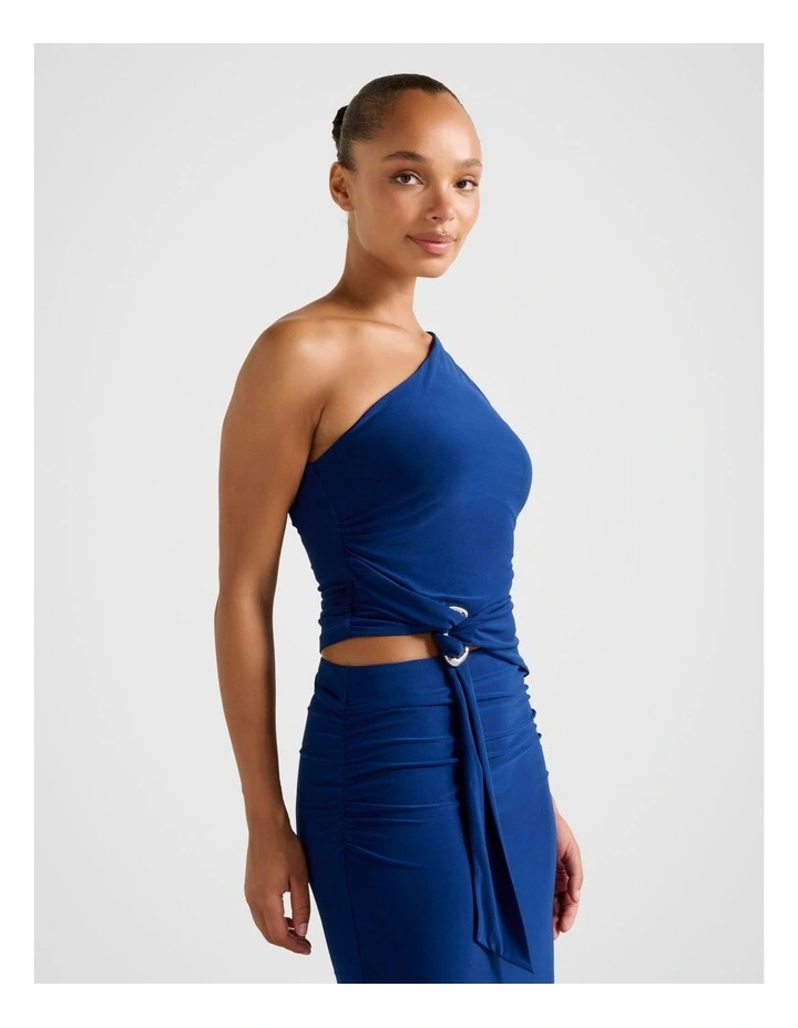 Jemma Hardware Waist Top in Blue image 3
