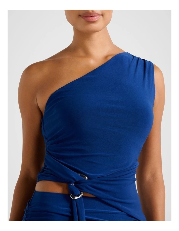 Jemma Hardware Waist Top in Blue image 4