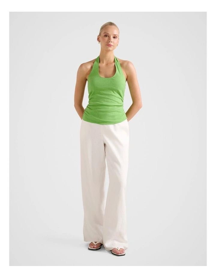 Shelby Halter Neck Top in Green image 5