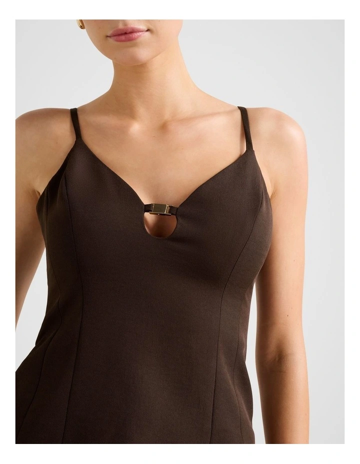 Emery Strappy Top in Chocolate image 4